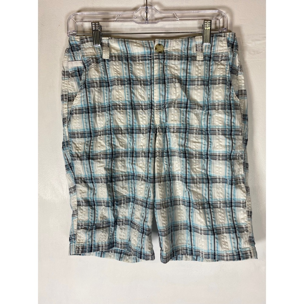 Dockers Favorite Fit Plaid Bermuda Shorts Seersucker Coastal Preppy Y2K 4